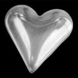 18ct white gold heart