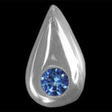Droplet with Gem - iZi Tooth Jewellery