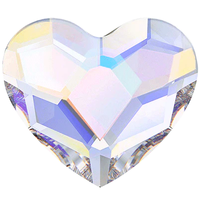 Crystal Heart Shape Clear Tooth Gems