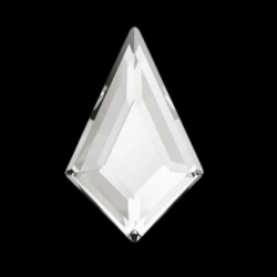 Crystal Kite Shape Clear Tooth Gems