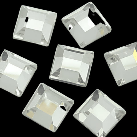 Crystal Square Shape Clear Tooth Gems