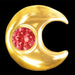 Moon with ruby 22ct yellow gold