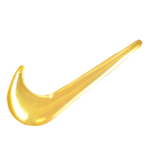 Tick swoosh nike 22ct yellow gold