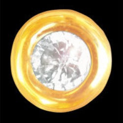Round with cubic zirconia 22ct yellow gold