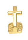 Grillz Single Cross gold plated